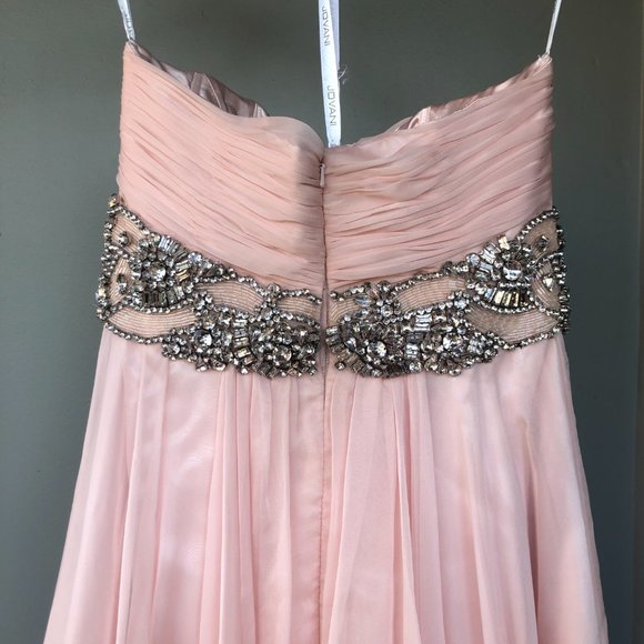 Pink Embellished Jovani Gown - Picture 5 of 10